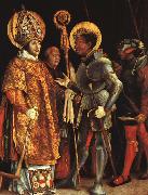  Matthias  Grunewald The Disputation of St.Erasmus and St.Maurice China oil painting reproduction
